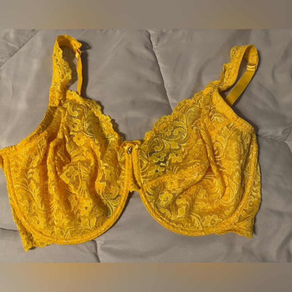 Smart & Sexy Vibrant Yellow Lace Bra